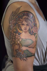 art nouveau and flowers mucha2